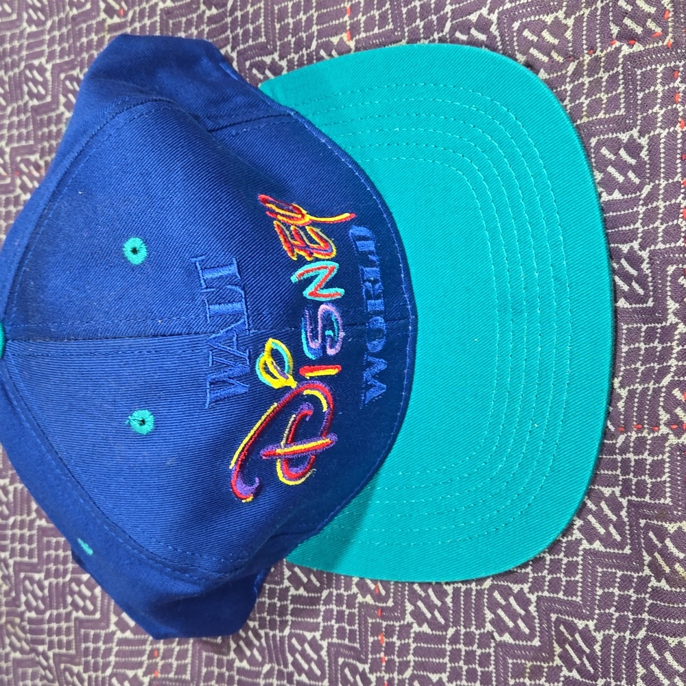 Vtg 90s NWT blue Walt Disney World snapback adjustable hat Goofy's Hat Co.